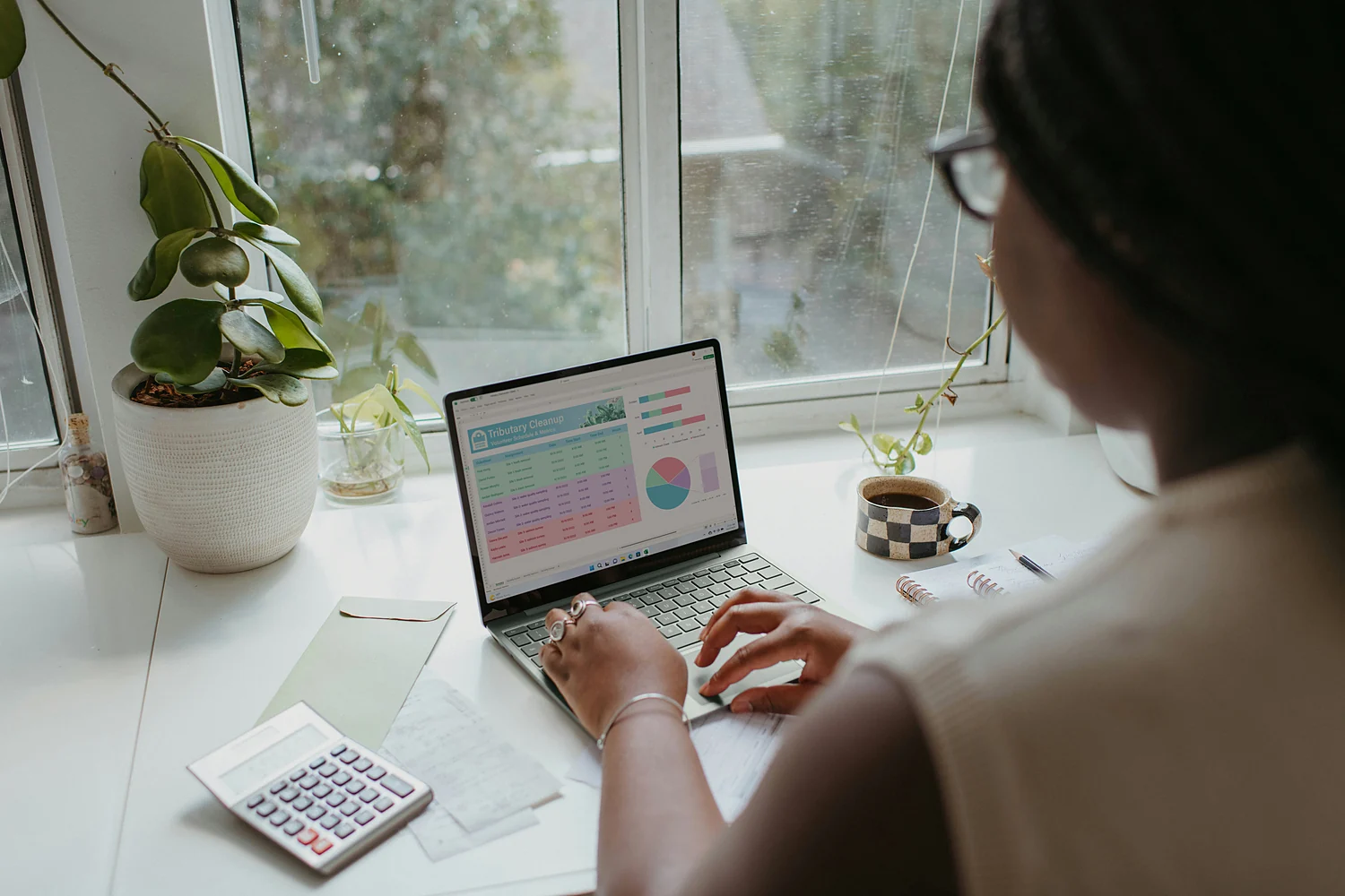 Office environment in the financial sector